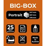 Exacompta Set de tiroirs de bureau Big-Box Black Office 4 tiroirs Noir