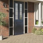 vidaXL Films pour fenêtre 5 Pièces statique dépoli noir PVC