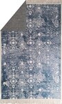 Tapis de salon MEDAILLON 180 x 150 cm - Bleu