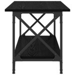 vidaXL Table basse Chêne noir 80 x 45 x 45.5 cm Bois d'ingénierie