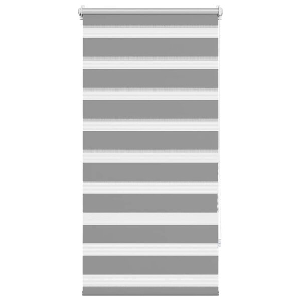 vidaXL Store vénitien Zebra 80 9 x 150 cm  largeur du tissu 76 7 cm  gris