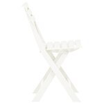 vidaXL Chaises de jardin pliables 2 Pièces Plastique Blanc