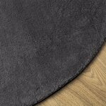 vidaXL Tapis "HUARTE" Anthracite 160x230 cm Ovale