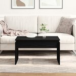 Table basse vidaXL Chêne noir 68x38x50 cm Bois reconstitué