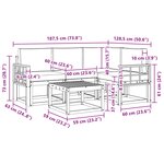 vidaXL Ensemble de canapés d'extérieur 5 pc Blanc et anthracite
