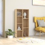 vidaXL Bibliothèque Chêne Sonoma 50x25x106 cm Bois d’ingénierie