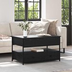 vidaXL Table basse Chêne noir 85 x 50 x 50 cm Bois d'ingénierie