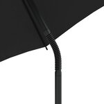 vidaXL Canapé de jardin 2 places et parasol et tabourets marron rotin