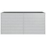 vidaXL Lit surélevé de jardin 160x80x77 cm Acier galvanisé Argenté