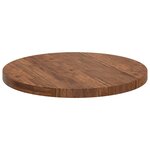vidaXL Plateau de table Marron Clair Ø 70 x 4 cm Bois de chêne massif