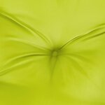 vidaXL Coussins de chaise à dossier bas lot de 4 vert vif