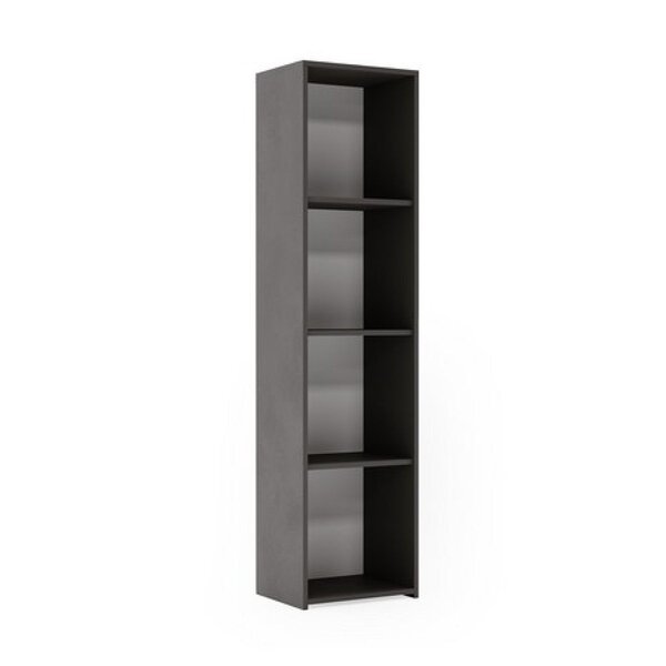 Bibliothèque Loni 160 x 40 cm - gris  étagère ouverte