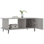 vidaXL Table basse sonoma gris 90x50x40 cm bois d'ingénierie