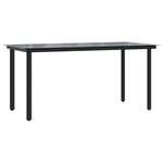 vidaXL Ensemble à manger de jardin 5 Pièces et coussins marron poly rotin