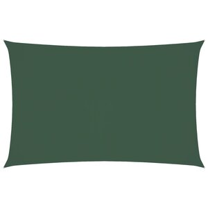 vidaXL Voile de parasol tissu oxford rectangulaire 5x8 m vert foncé