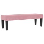 vidaXL Lit à ressorts avec matelas Rose 200 x 200 cm Velours