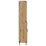 vidaXL Haut Armoire Chêne artisanal 69 5 x 32 5 x 180 cm