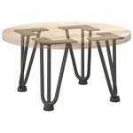 vidaXL Pieds en épingle à cheveux pour table basse 4 pièces Anthracite 20 cm Acier massif