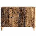 vidaXL Meuble TV Bois ancien 89 x 34 5 x 60 cm Bois d'ingénierie