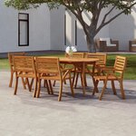 vidaXL Table de jardin 200x90x75 cm Bois d'acacia solide
