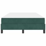 vidaXL Lit boxspring avec matelas Vert foncé 120 x 200 cm Velours