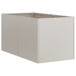 vidaXL Jardinière rouillé 40x80x40 cm acier inoxydable