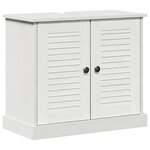 vidaXL Meuble Sous Évier VIGO Blanc antique 67.5 x 34 x 59 cm
