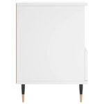 vidaXL Table de chevet Blanc 40x35x50 cm Bois d’ingénierie