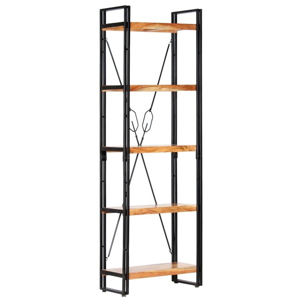 vidaXL Bibliothèque à 5 niveaux 60x30x180 cm Bois d'acacia solide