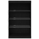 vidaXL Buffet Chêne noir 60 5 x 37 x 100 cm Bois d'ingénierie