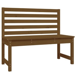 vidaXL Banc de jardin marron miel 109 cm bois de pin massif