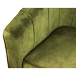 HSM Collection Chaise de salle à manger Chester Vert olive