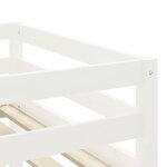 vidaXL Lit mezzanine enfants avec rideaux sans matelas bleu 80x200cm