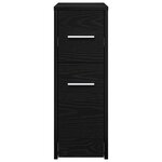 vidaXL Meuble de salle de bain fin Chêne noir 22 x 44 x 61.5 cm
