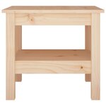 vidaXL Table basse 45x45x40 cm en bois de pin massif