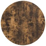 vidaXL Plateau de table Chêne fumé 80 x 80 x 1 5 cm Bois d'ingénierie