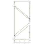 vidaXL Portant de bois chauffage blanc 40x25x100 cm