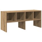 vidaXL Étagère à chaussures empilable chêne artisanal 89 5x30x40 cm
