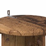 vidaXL Support de Plante 2 Pièces Bois ancien 29 5 x 29 5 x 60 cm