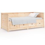 vidaXL Lit de jour 75x190 cm Bois de pin massif