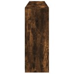 vidaXL Buffets avec lumières LED 3 Pièces chêne fumé bois d'ingénierie