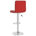 vidaXL Tabouret de bar Rouge bordeaux Similicuir