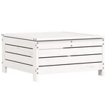 vidaXL Salon de jardin 6 Pièces blanc bois de pin massif