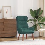 vidaXL Fauteuil Relaxant Vert Foncé