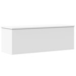vidaXL Boîte de rangement blanc 102x35x35 cm bois d'ingénierie