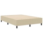 vidaXL Cadre de lit plateforme Vert gris 140 x 200 cm tissu