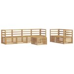 vidaXL Ensemble de canapés d'extérieur 7 Pièces Blanc