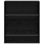 vidaXL Étagère à magazines 2 Pièces Chêne noir 60 x 12 x 70 cm