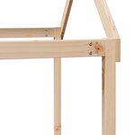 vidaXL Lit haut avec toit 80x200 cm bois de pin massif