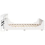 vidaXL Cadre de lit sans matelas blanc 120x190 cm bois de pin massif